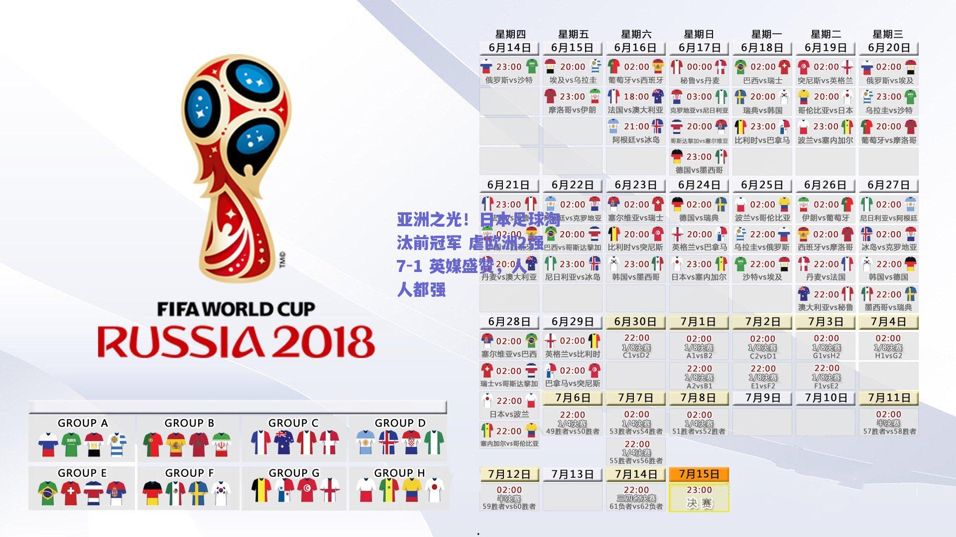 亚洲之光！日本足球淘汰前冠军 虐欧洲2强7-1 英媒盛赞，人人都强